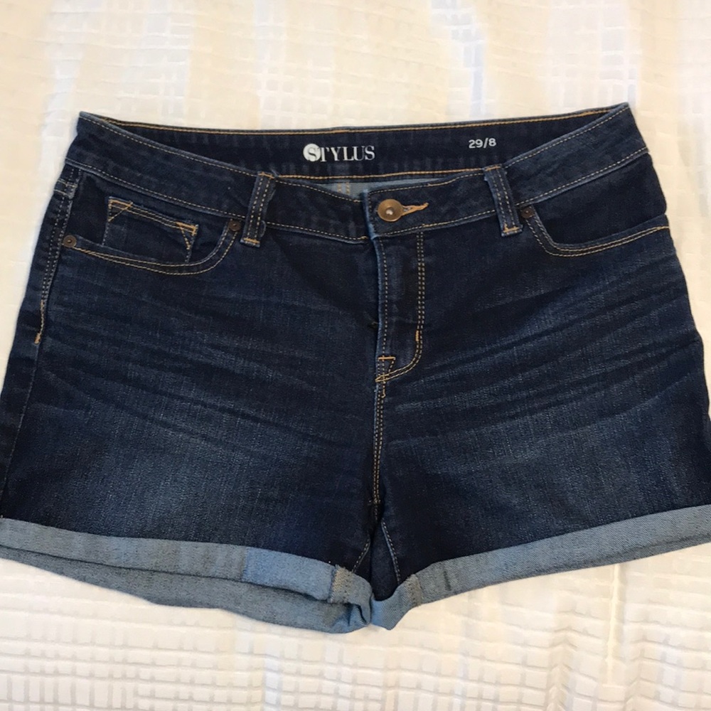Denim shorts